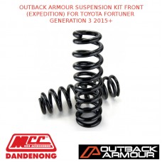 OUTBACK ARMOUR SUSPENSION KIT FRONT (EXPEDITION) FOR TOYOTA FORTUNER GENERATION 3 2015+